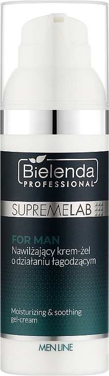 Feuchtigkeitsspendendes und beruhigendes Creme-Gel - Bielenda Professional SupremeLab For Man — Bild N1