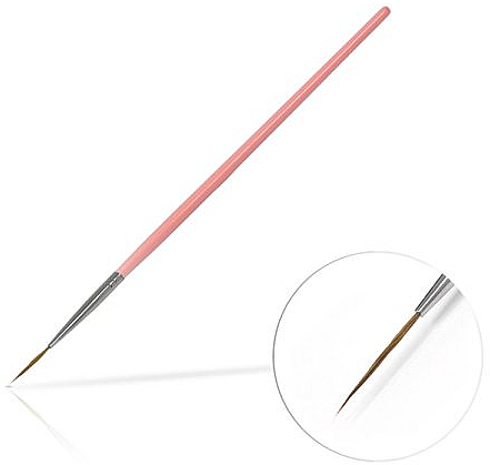 Nageldekoration-Pinsel 15 mm Pink - Silcare Brush 03 — Bild N1
