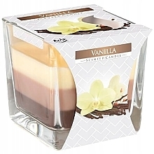 Düfte, Parfümerie und Kosmetik Duftende dreischichtige Kerze im Glas Vanille - Bispol Scented Candle Vanilla 