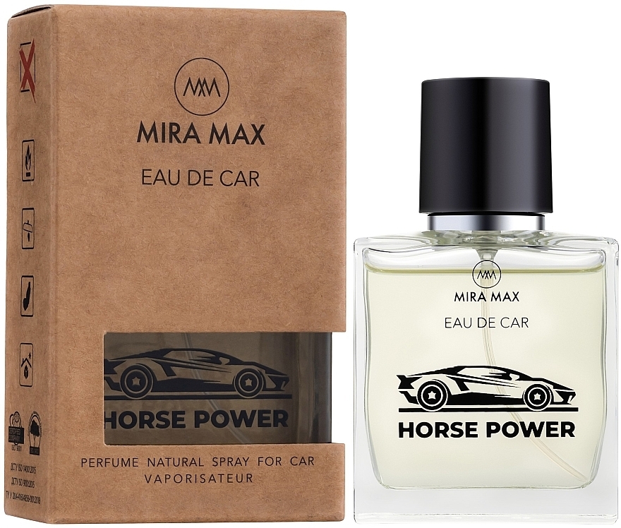 Auto-Lufterfrischer - Mira Max Eau De Car Horse Power Perfume Natural Spray For Car Vaporisateur — Bild N2