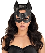 Düfte, Parfümerie und Kosmetik Katzenmaske aus Öko-Leder Kitty schwarz - MAKEUP Women’s PU Leather Kitty Mask (1 St.) 