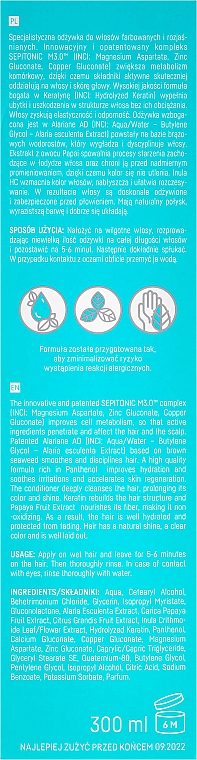 Haarspülung für gefärbtes Haar - BasicLab Dermocosmetics Capillus Colour Protecting Conditioner — Bild N3
