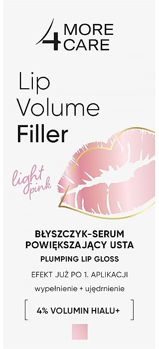 Glanzfüller für die Lippen mit Volumen-Effekt - More4Care Lip Volume Filler — Bild N2
