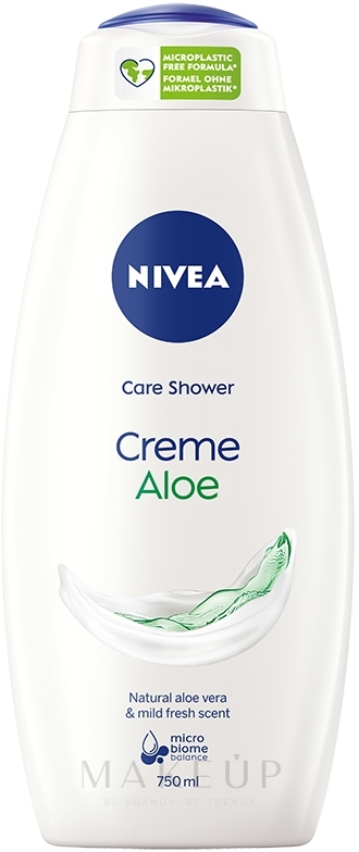 Creme-Duschgel mit natürlicher Aloe Vera & mildem frischem Duft - Nivea Care Shower Cream Natural Aloe Vera — Bild 750 ml