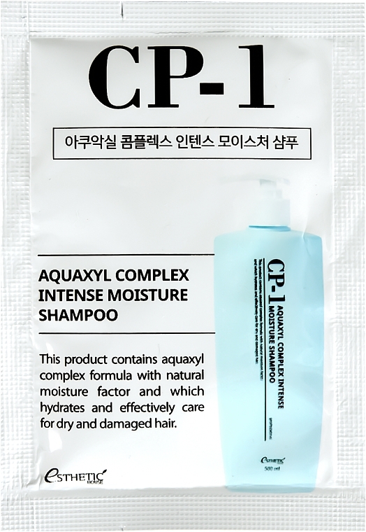 Feuchtigkeitsspendendes Shampoo - Esthetic House CP-1 Aquaxyl Complex Intense Moisture Shampoo (Probe)  — Bild N1