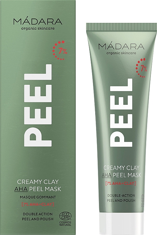 Tonerde-Peeling-Maske mit AHA-Säuren - Madara Cosmetics Peel Creamy Clay AHA Peel Mask — Bild N1