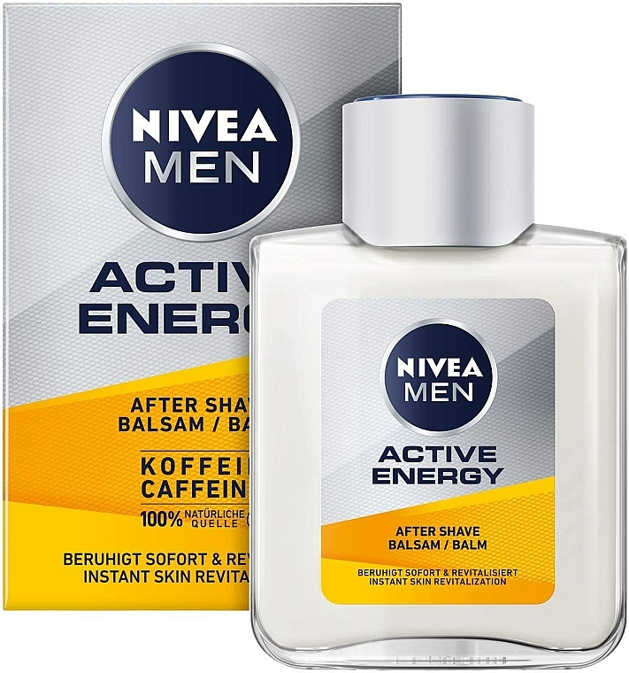 Körperpflegeset - Nivea Men Active Energy (After Shave Balsam 100ml + Duschgel 250ml + Deospray 150ml) — Bild N2