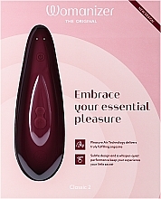 Vakuum-Klitoris-Stimulator Burgund - Womanizer Classic 2 Bordeaux — Bild N1