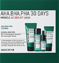 Düfte, Parfümerie und Kosmetik Gesichtspflegeset für Problemhaut - Some By Mi Aha-Bha-Pha 30 Days Miracle Ac Sos Kit (Gesichtsschaum 30ml + Gesichtstonikum 30ml + Gesichtsserum 10ml + Gesichtscreme 20ml)