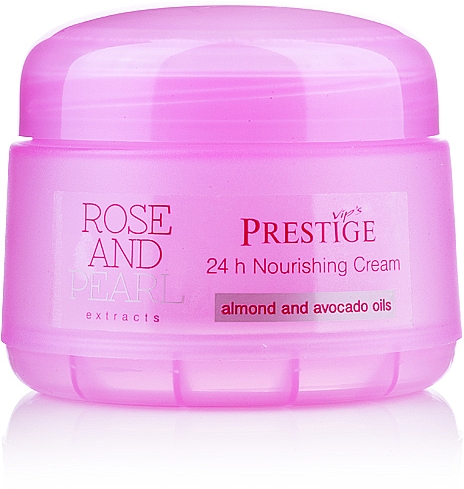 Pflegende Gesichtscreme mit Mandel- und Avocadoöl - Vip's Prestige Rose & Pearl 24h Nourishing Cream — Bild N1