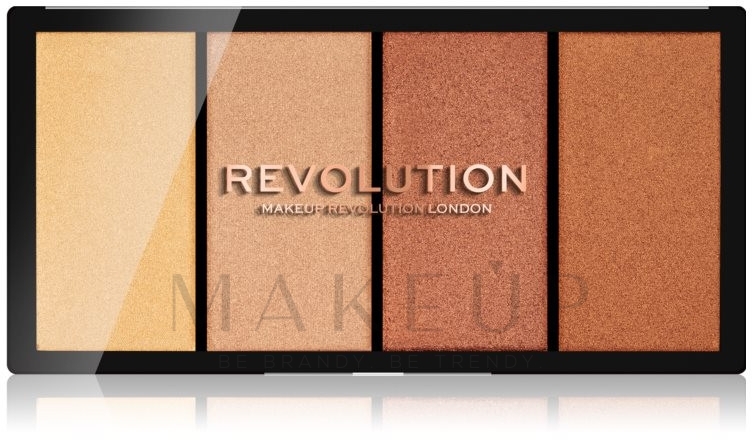 Highlighter-Palette - Makeup Revolution Re-Loaded — Bild Lustre Lights Heatwave