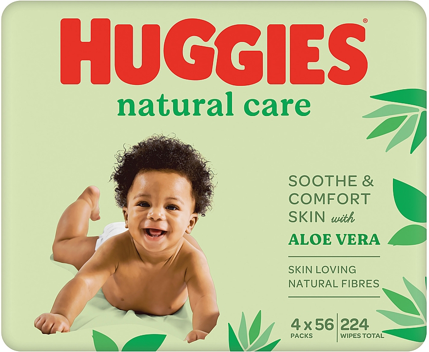 Feuchttücher für Babys Natural Care 4x56 St. - Huggies — Bild N2