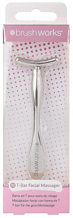 T-Bar für die Gesichtsmassage - Brushworks Zinc T-Bar Facial Massager — Bild N1