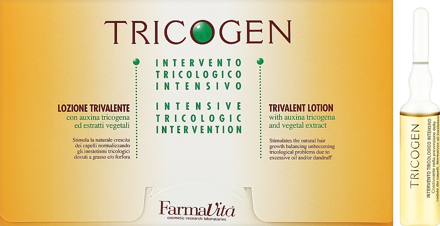 Losion mit intensiver trichologischer Wirkung - Farmavita Tricogen Lotion 12x8ml