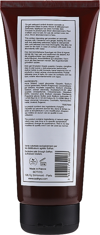 Duschgel mit Zimt und Ingwer - Sothys Cinnamon And Ginger Escape Shower Gel — Bild N2