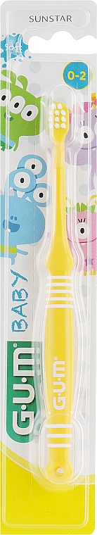 Zahnbürste Baby gelb - G.U.M Toothbrush — Bild N2