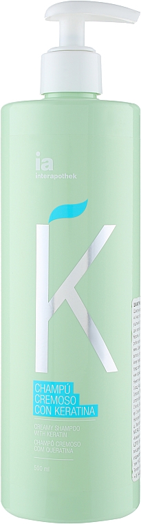 Shampoo-Creme für Haare mit Keratin - Interapothek Shampu Cremoso Con Keratina — Bild N1