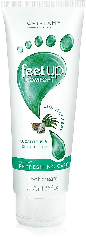 Erfrischende Fußcreme mit Eukalyptus und Sheabutter - Oriflame Feet Up Comfort Refreshing Foot Cream — Bild N1