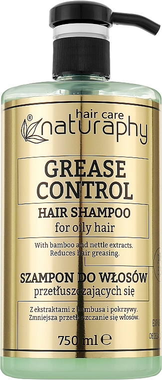 Shampoo mit Bambus- und Brennnesselextrakt für fettiges Haar - Naturaphy Grease Control Hair Shampoo — Bild N1