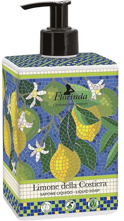 Flüssigseife Zitrone - Florinda Mosaici Italiani Liquid Soap — Bild N1