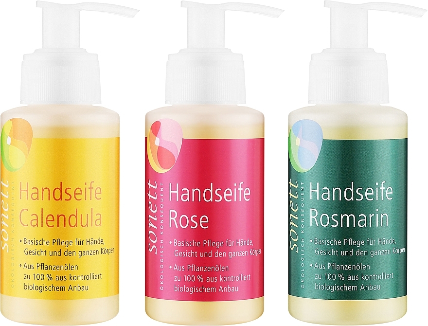 Handseifen-Set - Sonett (Flüssige Handseife 120 ml x 3 St.) — Bild N2