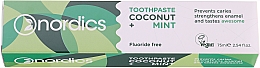 Düfte, Parfümerie und Kosmetik Schützende Zahnpasta mit Kokosnuss und Minze - Nordics Coconut + Mint Toothpaste