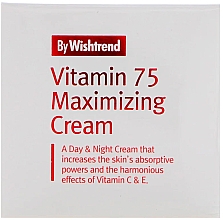 Feuchtigkeitsspendende und verjüngende Gesichtscreme mit 75% Sanddorn-Wasser, Sonnenblumenkern- und Macadamiaöl - By Wishtrend Vitamin 75 Maximizing Cream — Bild N2