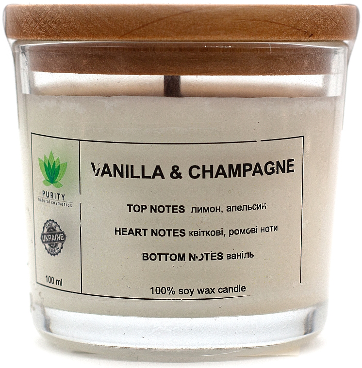 Duftkerze im Glas Vanilla&Champagne - Purity Candle — Bild N1