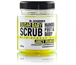 Düfte, Parfümerie und Kosmetik Zuckerpeeling für den Körper Juicy Mango - Mr.Scrubber Sugar Baby Hands Feet & Body Scrub