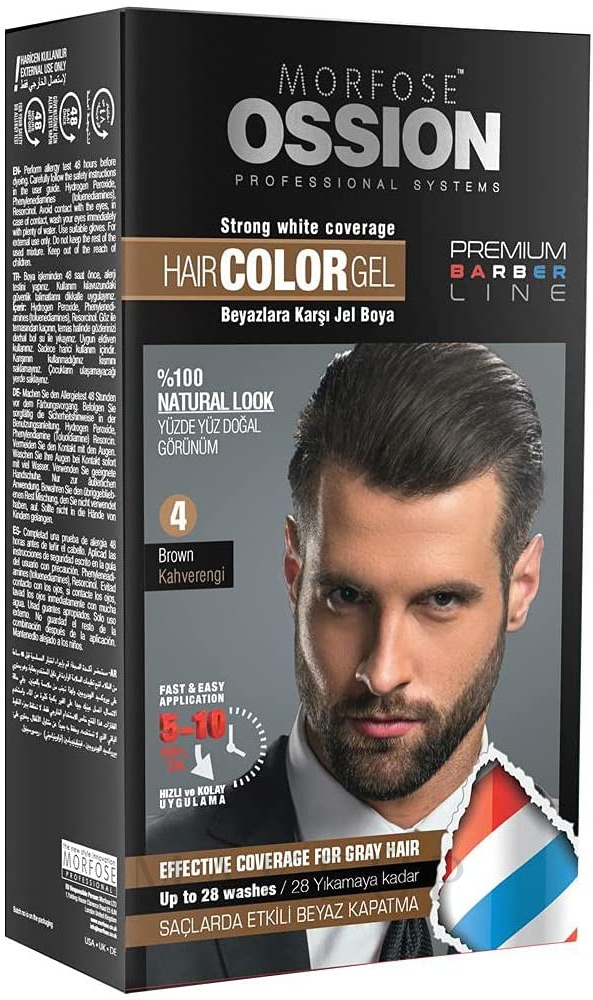 Gel-Haarfärbemittel - Morfose Ossion Hair Color Gel — Bild 4 - Brown