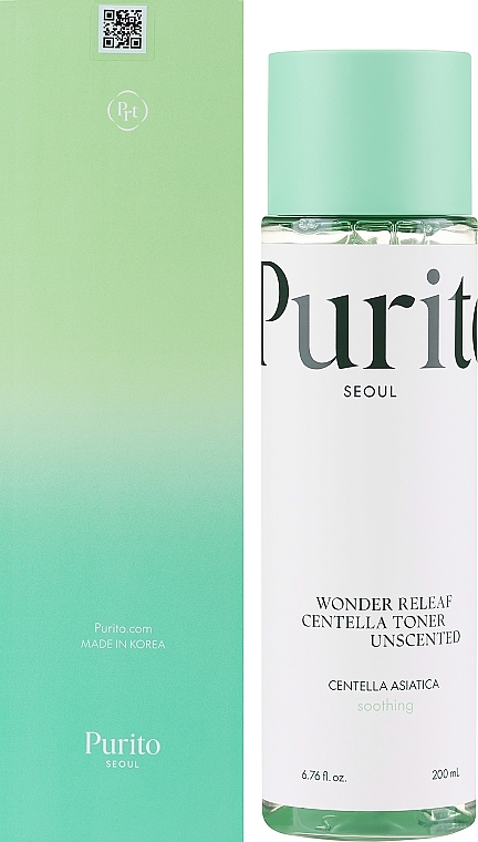 Intensiv feuchtigkeitsspendendes und beruhigendes Gesichtstonikum für überempfindliche Haut mit Centella Asiatica - Purito Centella Unscented Toner — Bild N2