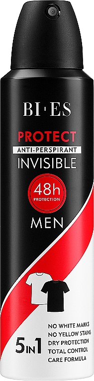 Deospray Antitranspirant - Bi-Es Men Protect Anti-Perspirant Invisible — Bild N1