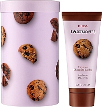 Düfte, Parfümerie und Kosmetik Set - Pupa Sweets Lovers Chocolate Cookie Kit 1 (sh/milk/200ml + box)