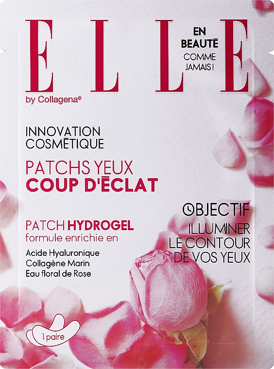 Hydrogel-Augenpatches mit Rosenwasser - Elle By Collagena Hydrogel Patches — Bild N1