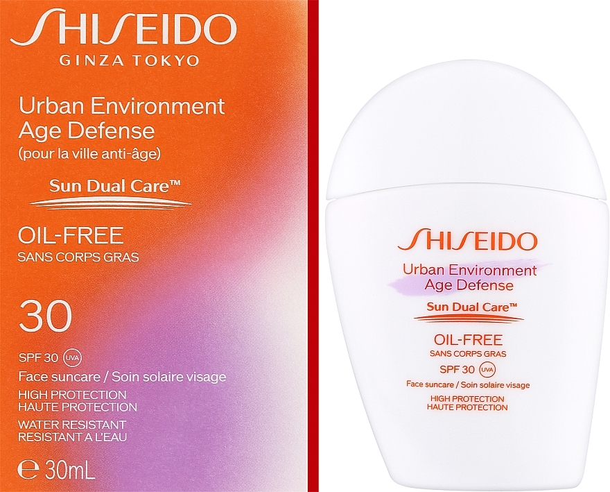 Sonnenschutzcreme für das Gesicht - Shiseido Urban Environment Age Defense Sun Dual Care SPF 30 UVA — Bild N2
