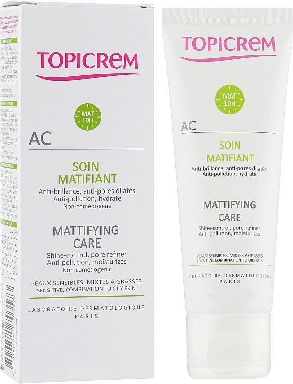 Mattierende Gesichtscreme - Topicrem AC Mattifying Care Cream — Foto N1