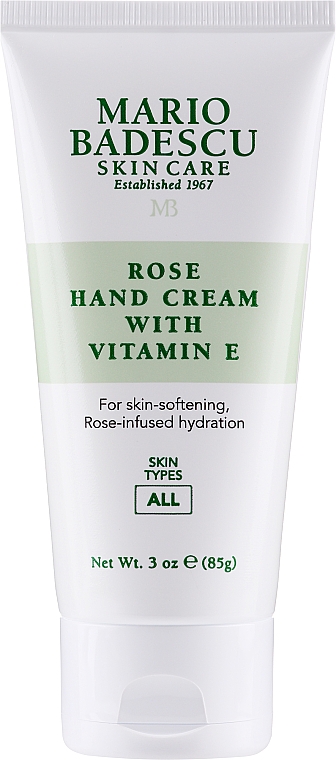 Handcreme mit Rose und Vitamin E - Mario Badescu Rose Hand Cream with Vitamin E Tube — Bild N1