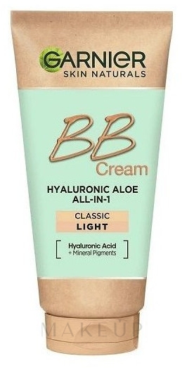 BB Creme für alle Hauttypen - Garnier Hyaluronic Aloe BB All-In-1 Cream  — Bild Light