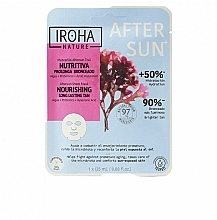 Gesichtsmaske mit Algen, Probiotika und Hyaluronsäure - Iroha Nature Nourishing Long Lasting Tan After Sun Sheet Mask — Bild N1