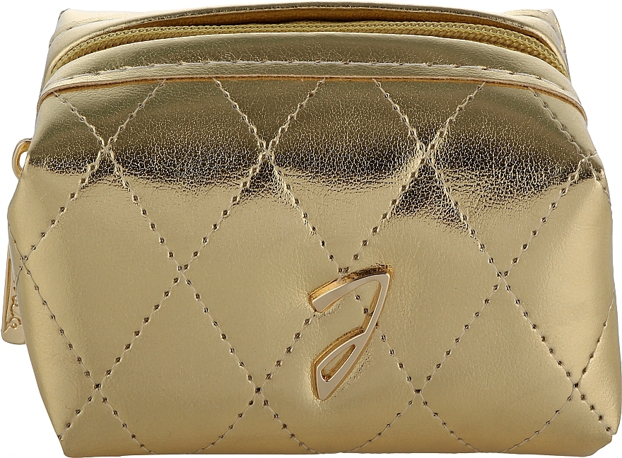 Kosmetiktasche für Lippenstifte gold - Janeke Golden Quilted Pouch — Bild N1