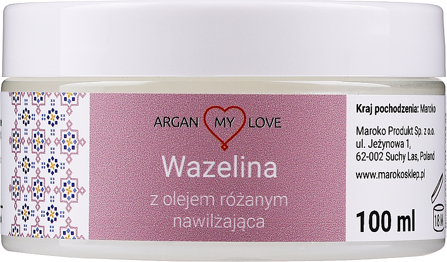 Vaseline für Gesicht und Körper mit Rosenöl - Argan My Love — Bild N1