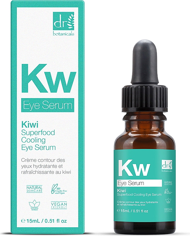Kühlendes Augenserum - Dr Botanicals Kiwi Superfood Cooling Eye Serum — Bild N1