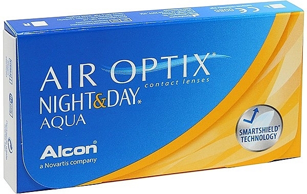 Kontaktlinsen Krümmung 8.6 6 St. - Alcon Air Optix Night & Day Aqua — Bild N1