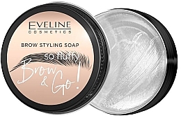 Eveline Cosmetics Brow & Go Brow Styling Soap - Seife zum Fixieren der Augenbrauen — Bild N2