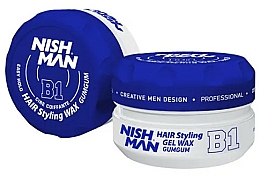 Düfte, Parfümerie und Kosmetik Gel-Wachs zum Haarstyling - Nishman Hair Styling Gel Wax B1 Gumgum