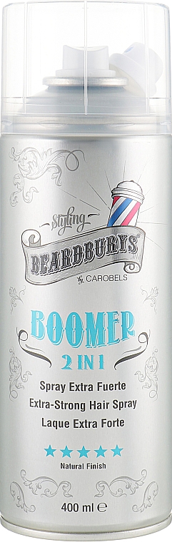 Haarspray Extra starker Halt - Beardburys Boomer 2 in 1 Super Strong Hair Spray — Bild N1