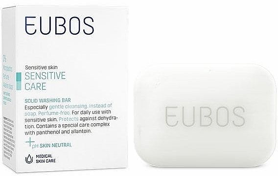 Seife für empfindliche Haut - Eubos Med Sensitive Care Solid Washing Bar — Bild N1