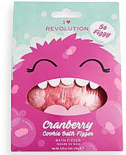 Badebombe Cranberry - I Heart Revolution Cranberry Cookie Bath Fizzer — Bild N1