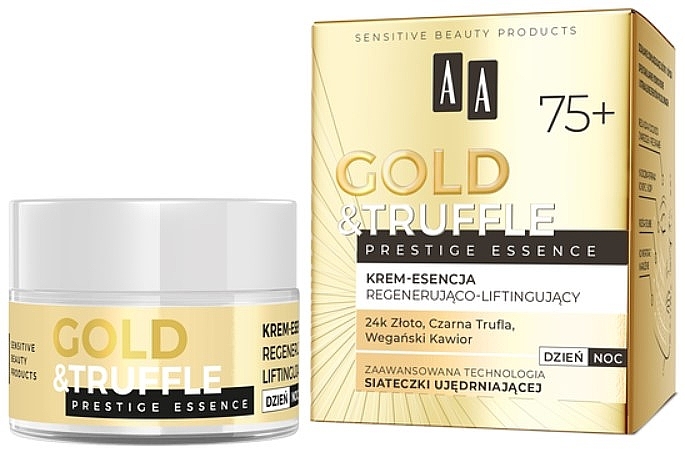 Regenerierende und straffende Creme-Essenz für das Gesicht 75+  - AA Gold & Truffle Prestige Essence  — Bild N1