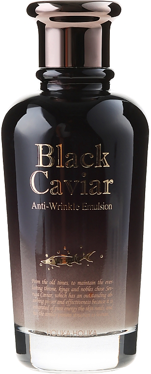 Anti-Falten Gesichtsemulsion mit Schwarzkaviar-Extrakt - Holika Holika Black Caviar Anti-Wrinkle Emulsion — Bild N2